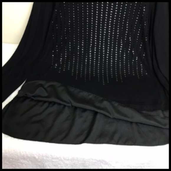 Apt. 9 Beaded Soft Tunic Top With 5" Satin Hem Size XL - Picture 6 of 8